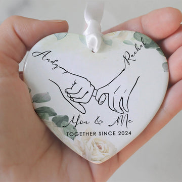 Couple Ornament First Christmas, Married Ornament Gift, Wedding Gift, Personalized Couple Gifts, Personalized Gift with Names CY03