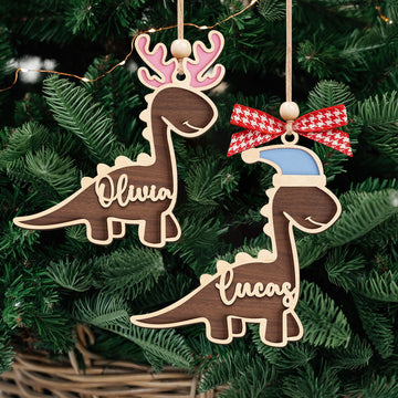 Customized Dinosaur Wooden Name Tags for Place Setting, Personalized Place Cards for Weddings KT34