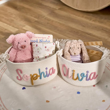 Personalized Baby's Name Basket