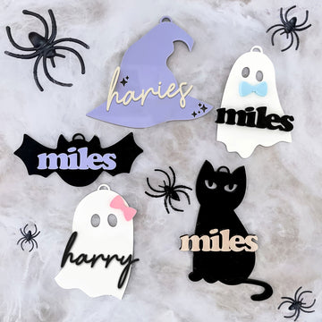 Personalized Halloween Tags, Halloween Gifts Halloween Decor, Custom Halloween Tag HX08