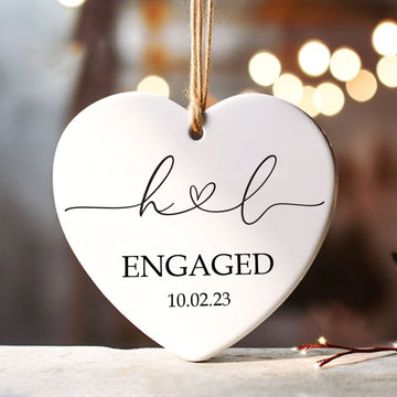 Personalized Married Ornament Wedding Gift