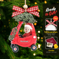 2D Baby Custom Photo Christmas Ornament, Adorable Newborn Baby Photo Ornament CF637 - Kindlytoys