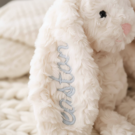 Embroidered Cuddle Bunny Plush
