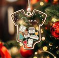 Baby 1st Christmas Ornament, Personalized Baby's First Christmas Ornament, Custom New Baby Gift CF64 - Kindlytoys