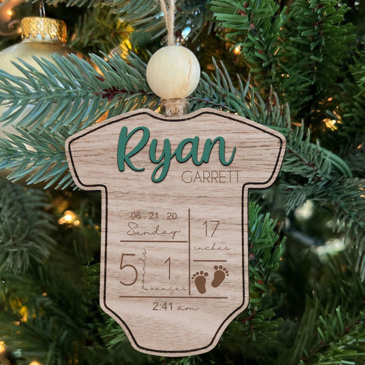 Baby's First Christmas Ornament 2024, Newborn, New Baby Gift CF05 - Kindlytoys