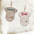 Baby's First Christmas Ornament 2024, Newborn, New Baby Gift CF05 - Kindlytoys