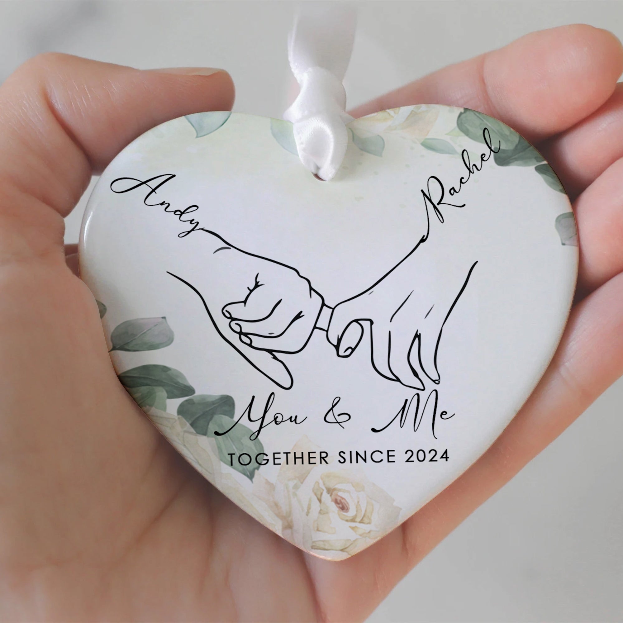 Couple Ornament First Christmas, Married Ornament Gift, Wedding Gift, Personalized Couple Gifts, Personalized Gift with Names CY03