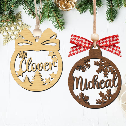 Custom Christmas Name Tag, Personalized Christmas Hanging Stocking Name Tag KT36