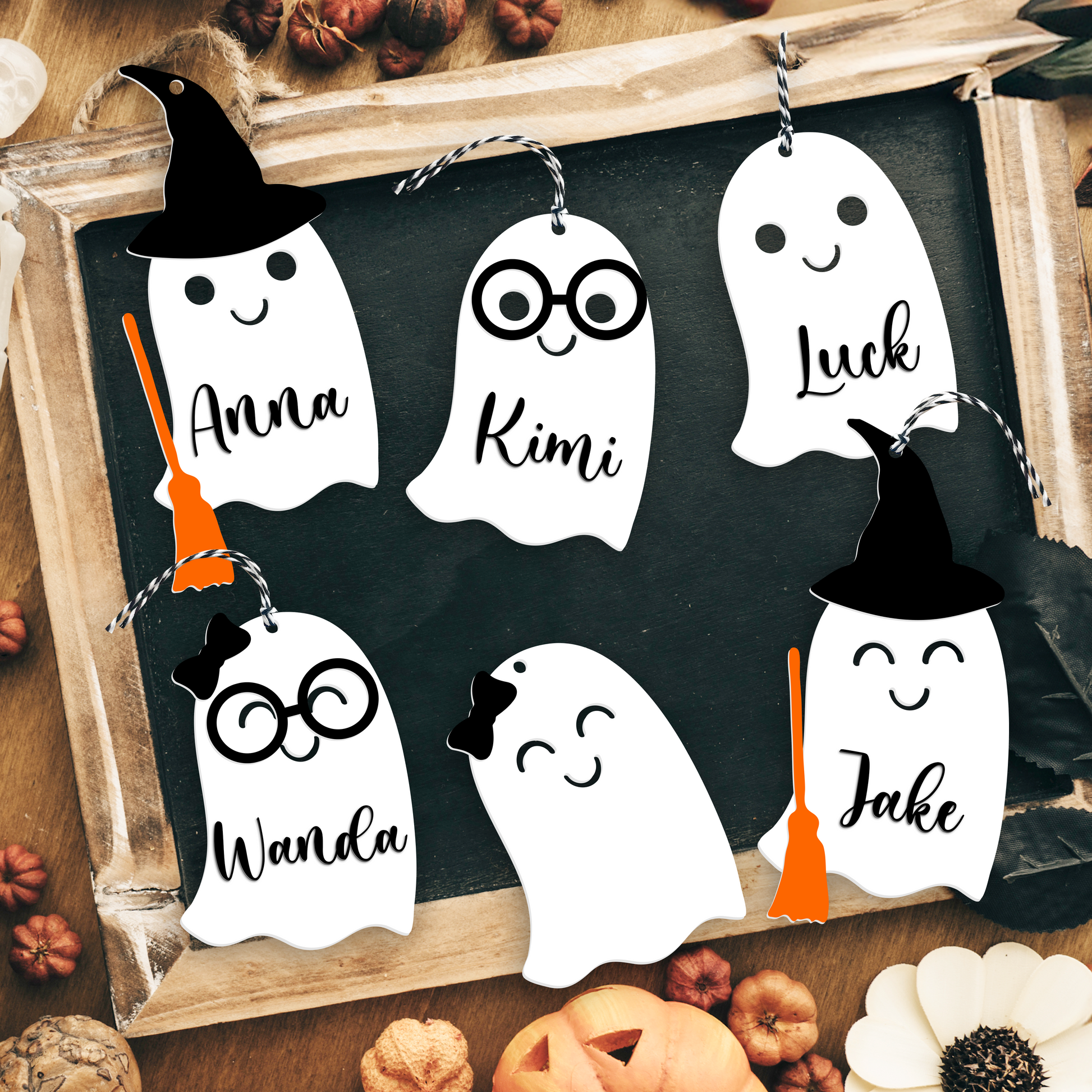 Custom Halloween Basket Tags