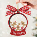 Custom Family Christmas Ornament With Pets, Personalized Gingerbread Family Ornament 2024, CF04 - Kindlytoys