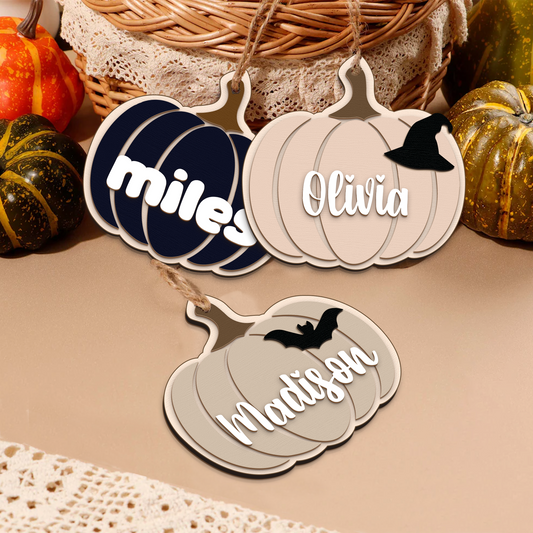 Custom Halloween Gifts Boo Basket Tag, Personalized Halloween Name Tags HX12 - Kindlytoys