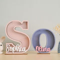 Custom Letter Piggy Bank For Kids, Wooden Coin Bank, Baby Birthday Gifts, Money Banks, 1st Christmas gifts for kids - Kindlytoys