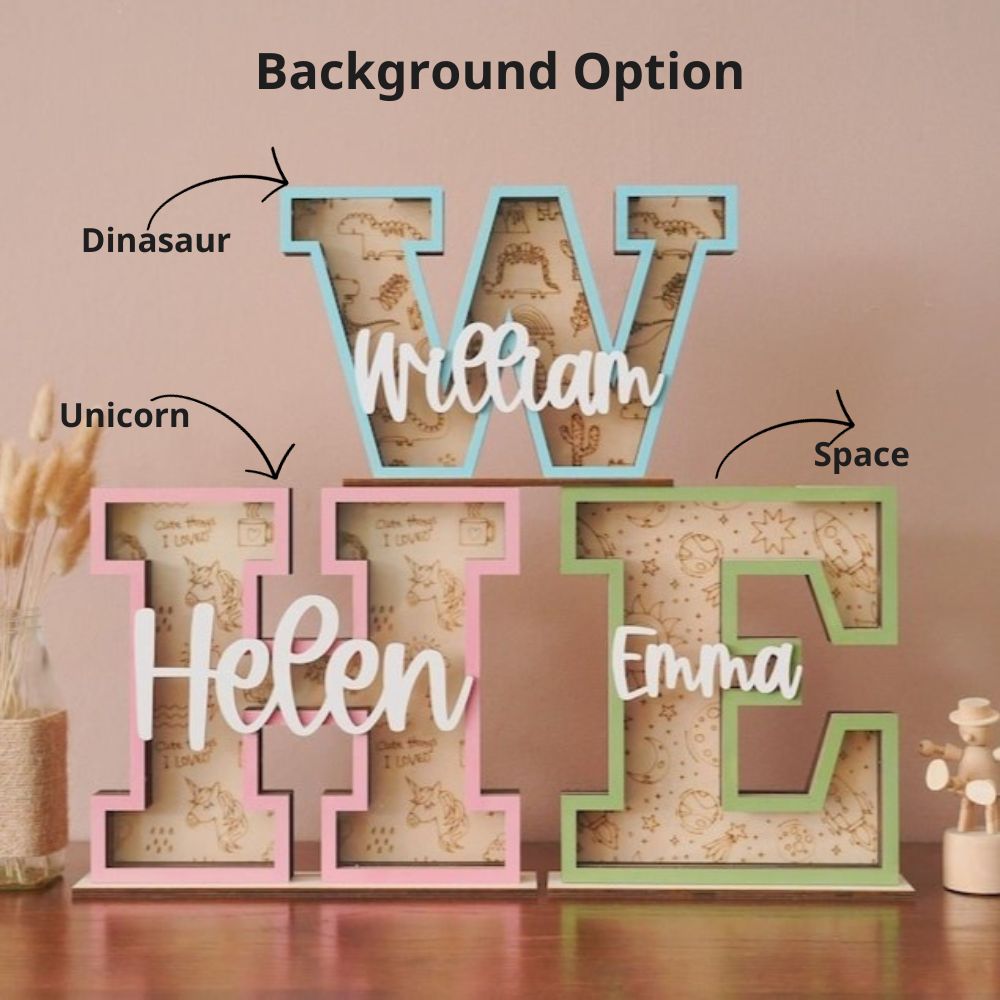 Custom Letter Piggy Bank For Kids, Wooden Coin Bank, Baby Birthday Gifts, Money Banks, 1st Christmas gifts for kids - Kindlytoys