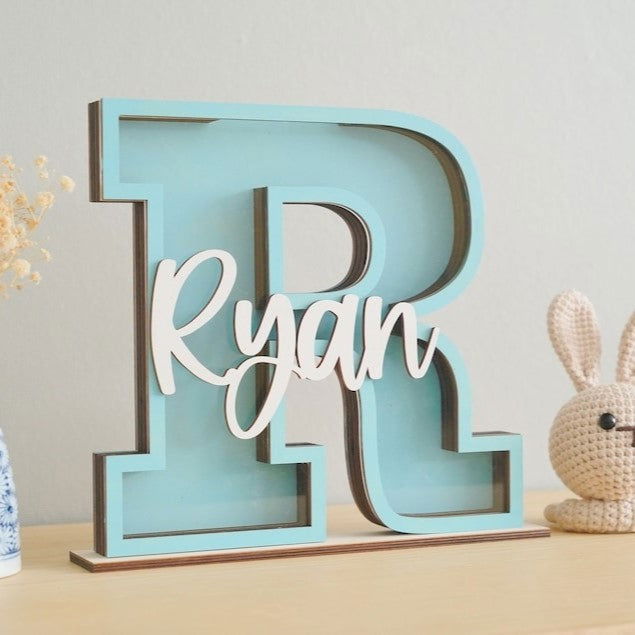 Custom Letter Piggy Bank For Kids, Wooden Coin Bank, Baby Birthday Gifts, Money Banks, 1st Christmas gifts for kids - Kindlytoys