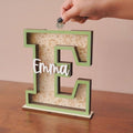 Custom Letter Piggy Bank For Kids, Wooden Coin Bank, Baby Birthday Gifts, Money Banks, 1st Christmas gifts for kids - Kindlytoys