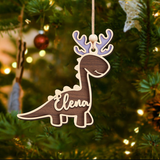 Customized Dinosaur Wooden Name Tags for Place Setting, Personalized Place Cards for Weddings KT34