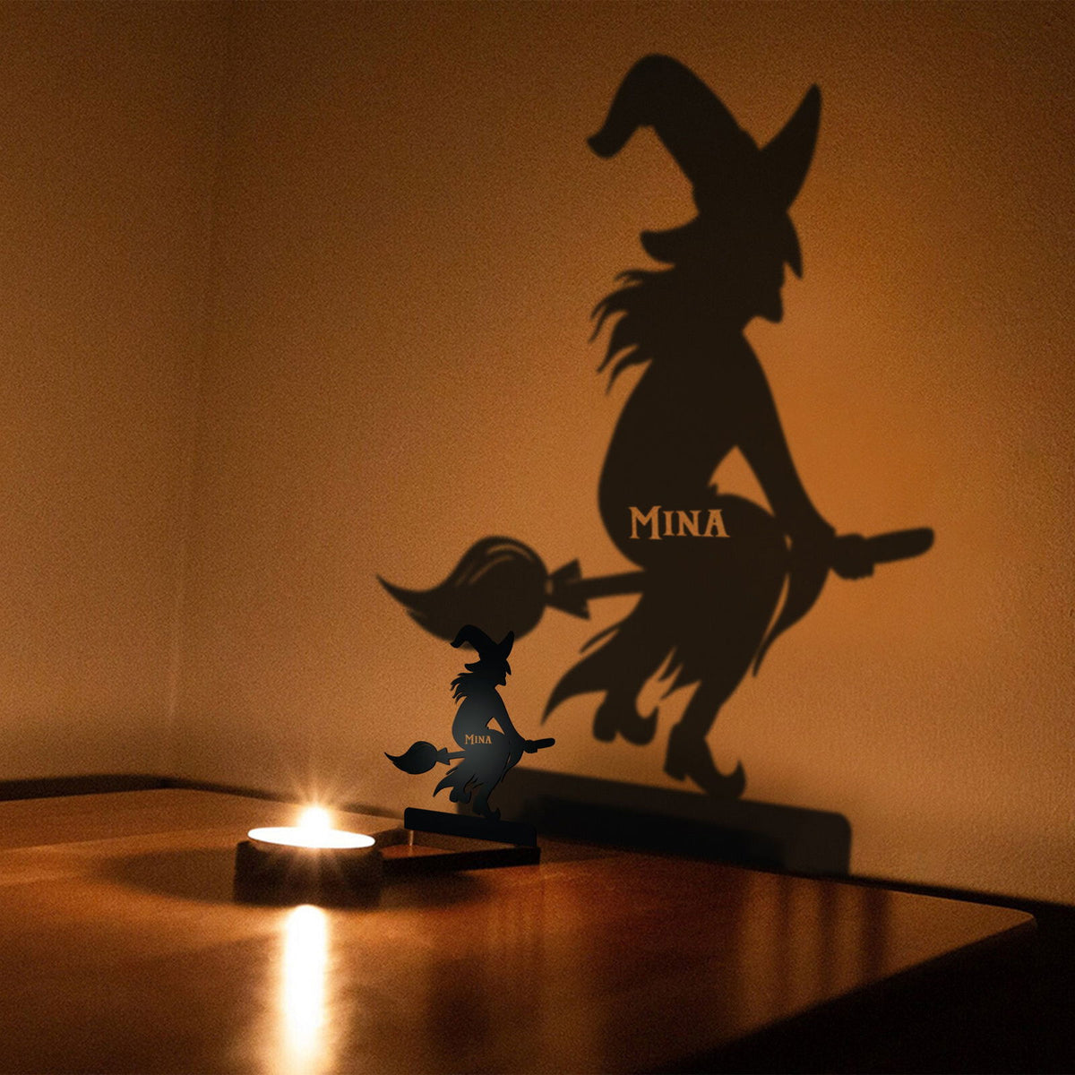 Halloween Candle Holder – Spooky Tealight Shadow Caster for Haunting Decor TV01 - Kindlytoys