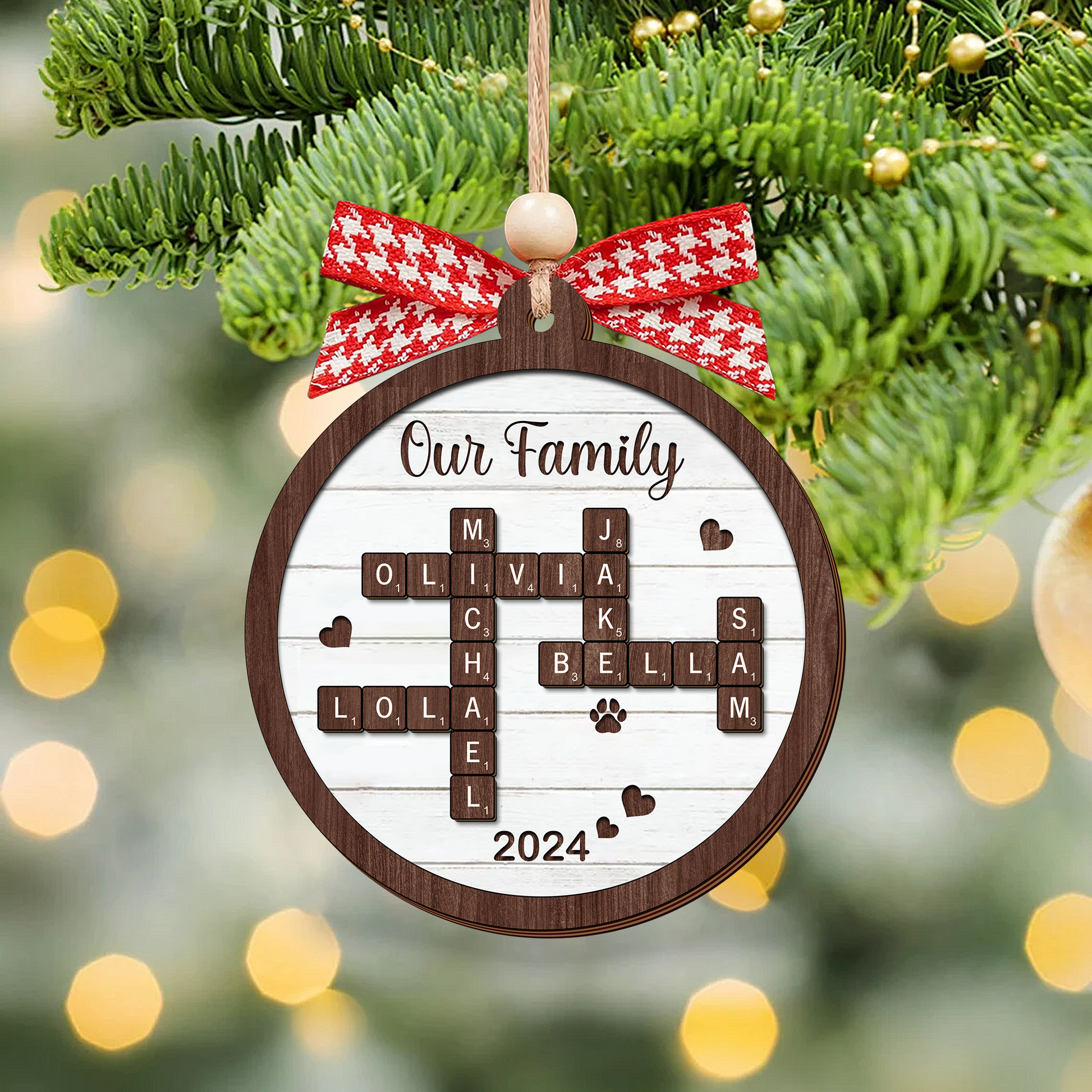 puzzle ornament