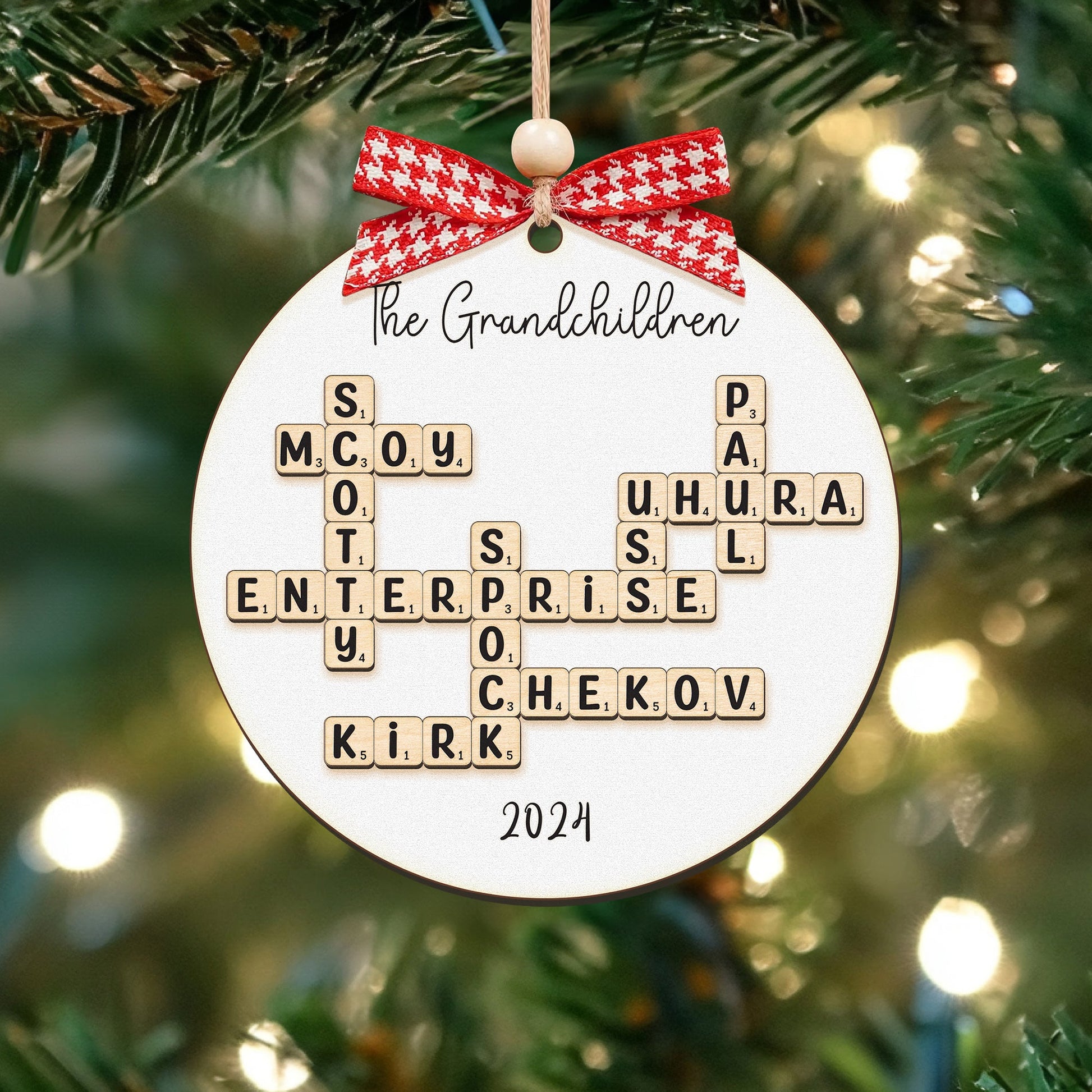 puzzle ornament