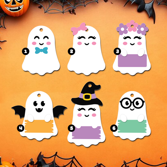 Personalized Halloween Tag,  Boo Bag Tags, Custom Halloween Gifts, Custom Acrylic Name Tags, Custom Boo Basket HX13