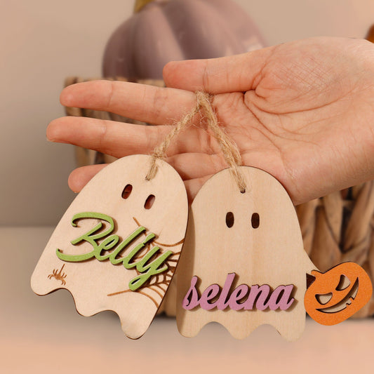 Personalized Halloween Tags, Custom Boo Basket, Halloween Gifts Halloween Decor HX02