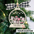 Personalized Baby's First Christmas Ornament, Shaker Ornament with Name CF45 - Kindlytoys