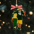 Personalized Baseball Dads Ornament, Father and Son Keepsake, Custom Sport Ornament, CF427 - Kindlytoys