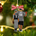 Personalized Baseball Dads Ornament, Father and Son Keepsake, Custom Sport Ornament, CF427 - Kindlytoys