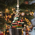 Personalized Christmas Book Tree Name Ornament, Book Lover Gift, Bookworm Gifts CF113 - Kindlytoys