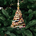 Personalized Christmas Book Tree Ornament, Book Lover Christmas Ornament CF86 - Kindlytoys