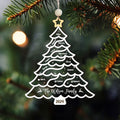 Personalized Christmas Family Names Tree Ornament, Christmas Tree Name Ornament CF49 - Kindlytoys
