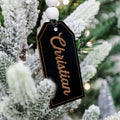 Personalized Christmas Name Tags, Christmas Stocking Tag, Beaded Name Tag KT01 - Kindlytoys