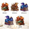 Personalized Dragon Book Ornament, Customized Gift For Book Lovers CF155 - Kindlytoys