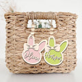 Personalized Easter Bunny Rabbit Ornaments, Wooden Easter Gifts Idea for Kids ET01 - Kindlytoys