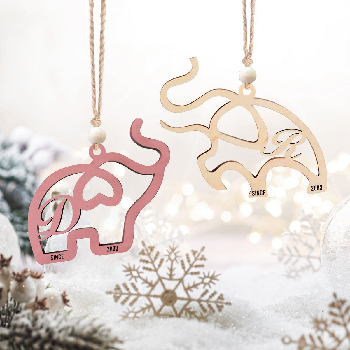 Personalized Elephant Sisterhood Ornament, Best Friend Ornament, Friendship Gift, Sisterhood Bond Gift CF83 - Kindlytoys