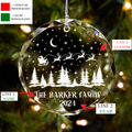 Personalized Family Christmas Glass Ornaments, Family Christmas GX02-1 - Kindlytoys