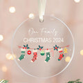 Personalized Family Christmas Ornament 2024 – Custom Family & Pet Ornament AV03-12 - Kindlytoys