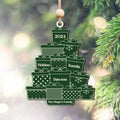 Personalized Family Christmas Ornament, Custom Christmas Tree Ornament with Family Names CF705 - Kindlytoys