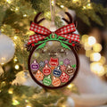 Personalized Family Christmas Shaker Ornament, Ornament 2024, Shaker Ornament CF184 - Kindlytoys