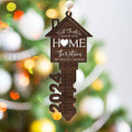 Personalized First Christmas Wood Key New Home Ornament, Christmas Ornament CF200 - Kindlytoys