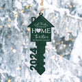 Personalized First Christmas Wood Key New Home Ornament, Christmas Ornament CF200 - Kindlytoys