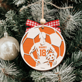 Personalized Football Ornament, 2 Layered and Engraved Wooden Ornament  CF430 - Kindlytoys