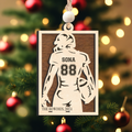 Personalized Football Ornament Gifts, Custom Football Ornament Wooden CF916 - Kindlytoys