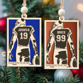 Personalized Football Ornament Gifts, Custom Football Ornament Wooden CF916 - Kindlytoys