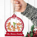 Personalized Gingerman Christmas Ornaments for Family Members, Family Christmas Ornaments CF199 - Kindlytoys