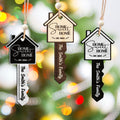 Personalized Home Sweet Home Wood Key Ornament, Housewarming Gift Christmas Ornament CF157 - Kindlytoys