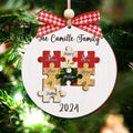 Personalized Puzzle Family Ornament, Christmas Ornament, Custom Ornament CF203 - Kindlytoys
