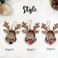 Personalized Stocking Tags Reindeer 2024, christmas ornament, Custom Stocking Tag CF03 - Kindlytoys