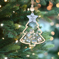 Pine Tree Ornament, Baby's First Christmas Ornament Woodland Theme CF135 - Kindlytoys
