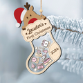 Reindeer Baby's First Christmas Ornament 2024, Shake Babies Ornament CF136 - Kindlytoys